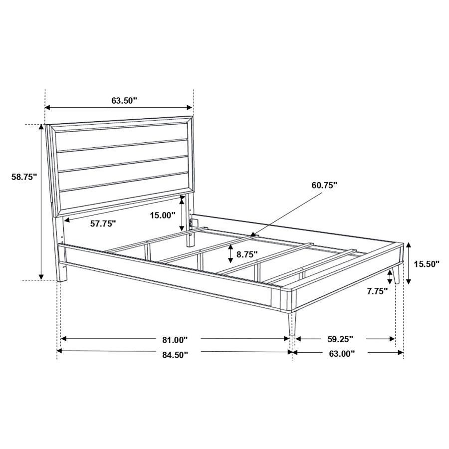 (image for) Ramon 4-piece Queen Bedroom Set Metallic Sterling