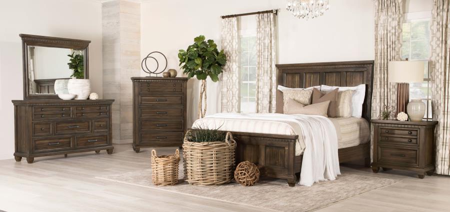 (image for) Bennington 5-piece Eastern King Bedroom Set Acacia Brown