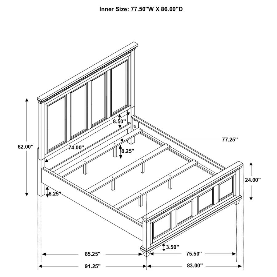 (image for) Bennington Rectangular Bedroom Set Acacia Brown