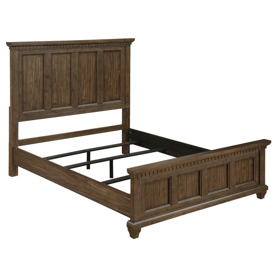 (image for) Bennington Wood Queen Panel Bed Acacia Brown - Click Image to Close