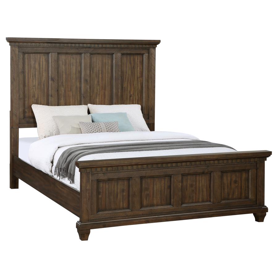 (image for) Bennington Wood Queen Panel Bed Acacia Brown