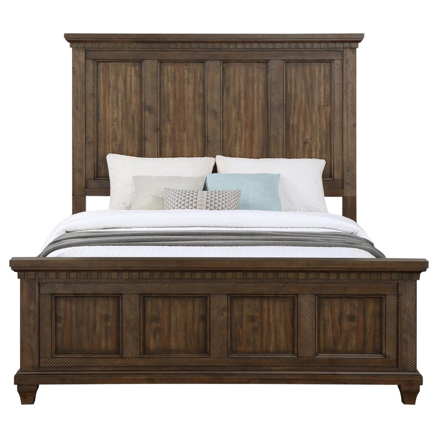 (image for) Bennington Wood Queen Panel Bed Acacia Brown