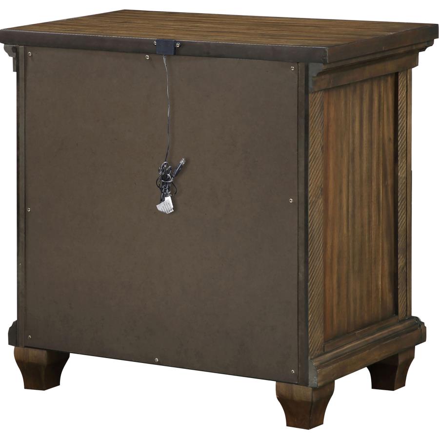 (image for) Bennington 2-drawer Nightstand Acacia Brown