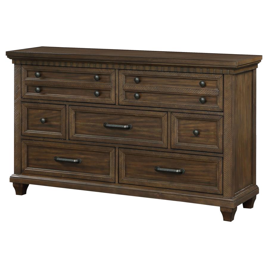 (image for) Bennington 7-drawer Dresser Acacia Brown