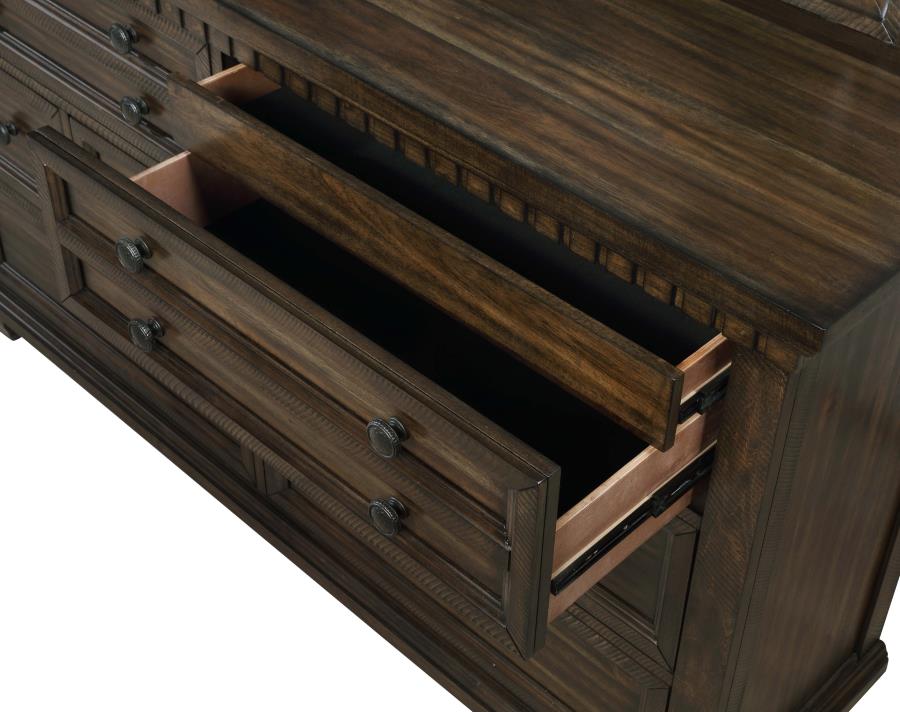 (image for) Bennington 7-drawer Dresser Acacia Brown