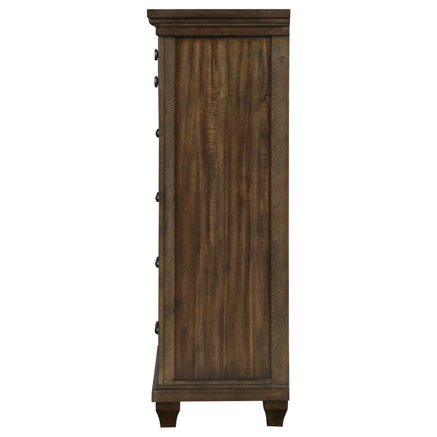 (image for) Bennington 5-drawer Bedroom Chest Acacia Brown