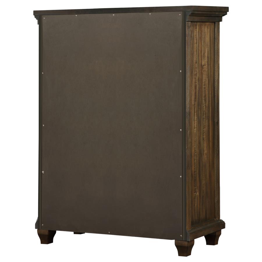 (image for) Bennington 5-drawer Bedroom Chest Acacia Brown