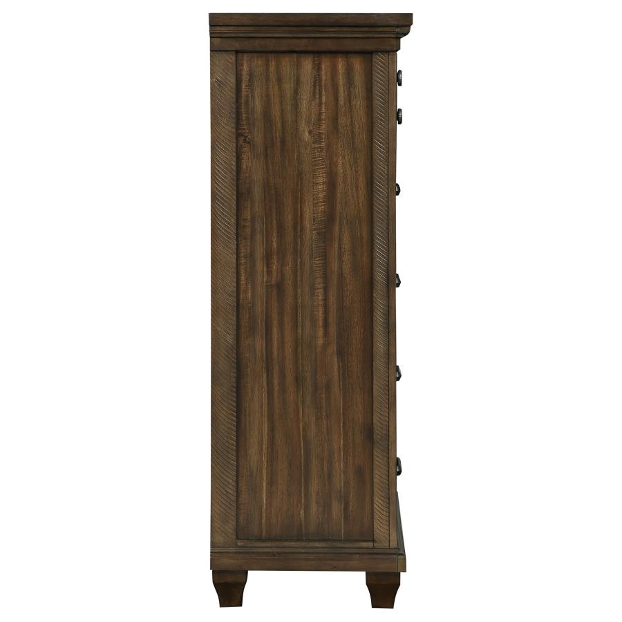 (image for) Bennington 5-drawer Bedroom Chest Acacia Brown