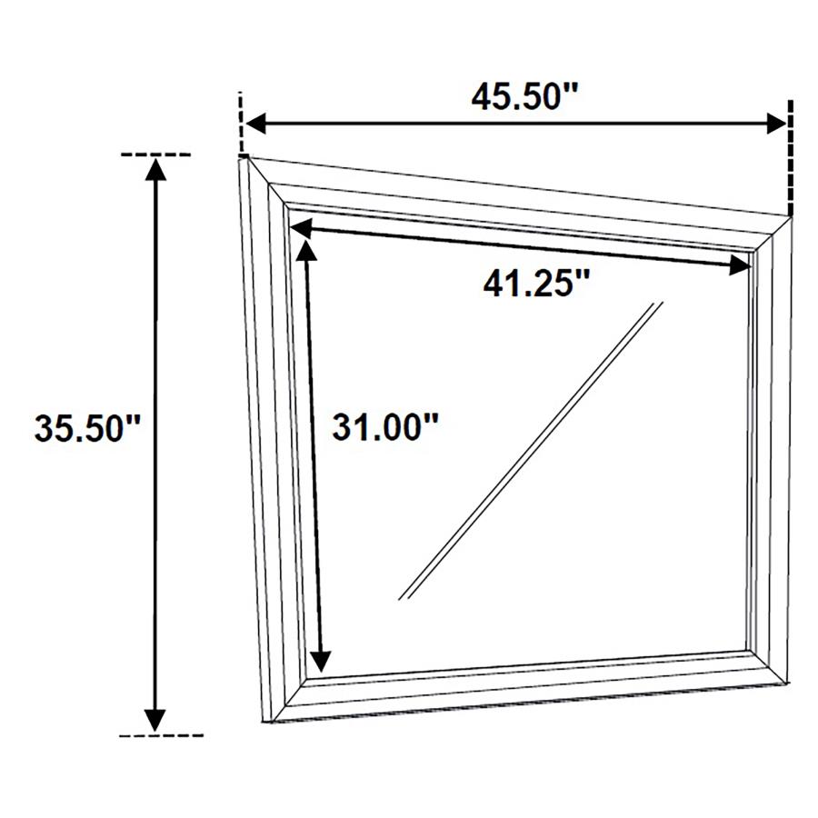 (image for) Salford Dresser Mirror Metallic Sterling