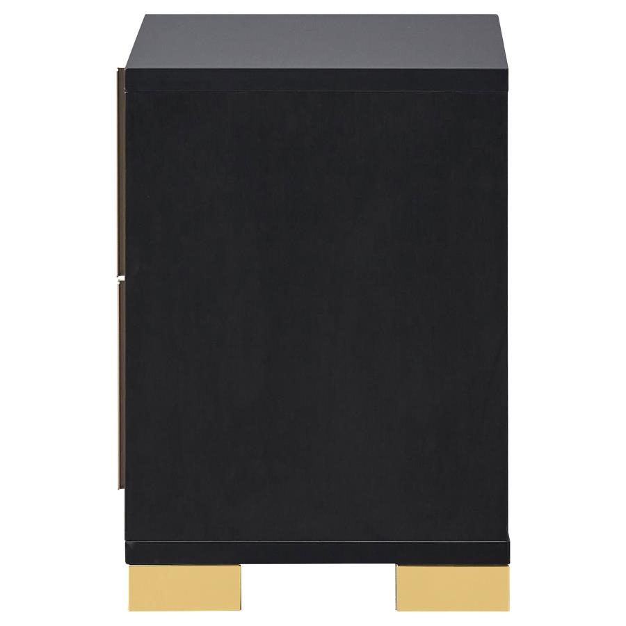 (image for) Marceline 2-drawer Nightstand Black