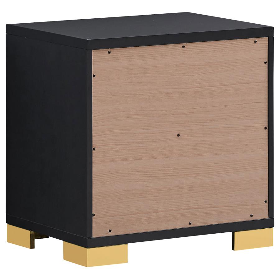 (image for) Marceline 2-drawer Nightstand Black