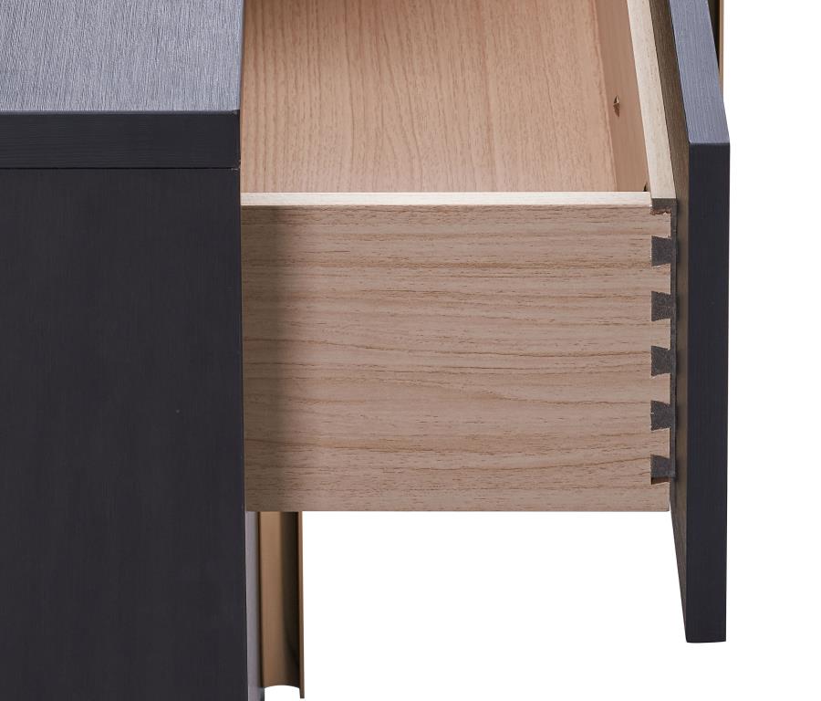 (image for) Marceline 2-drawer Nightstand Black