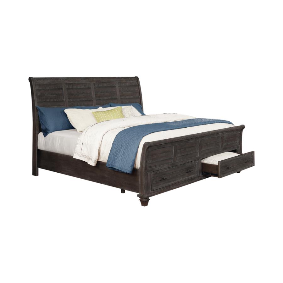 (image for) Atascadero Queen 2-drawer Storage Bed Weathered Carbon