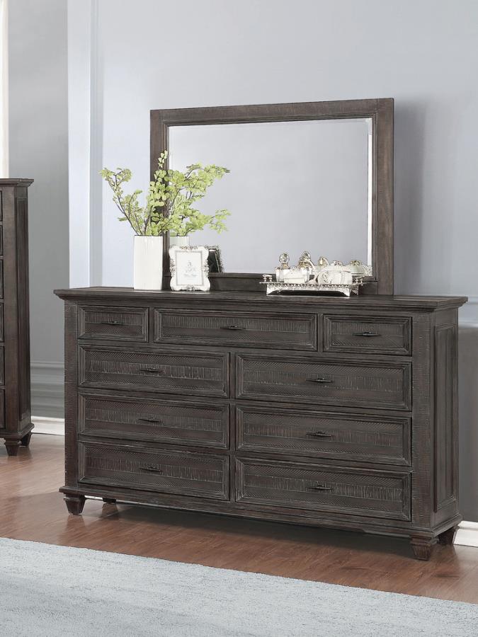 (image for) Atascadero 9-drawer Dresser Weathered Carbon