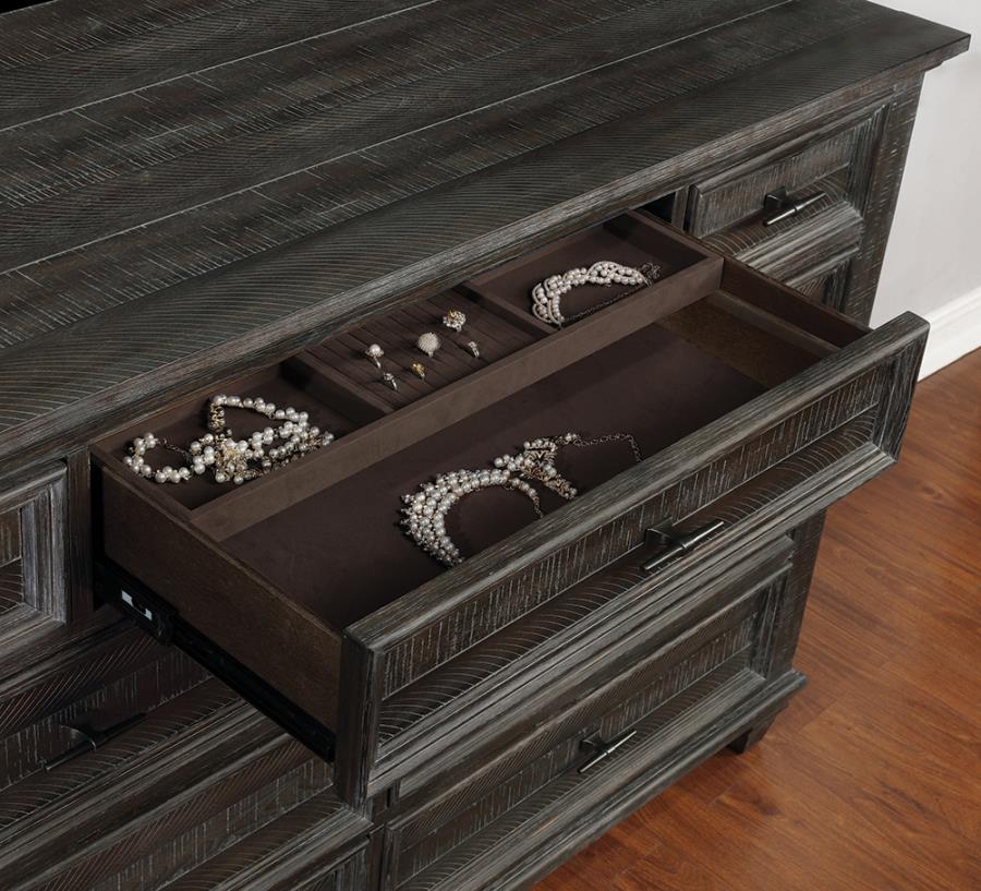 (image for) Atascadero 9-drawer Dresser Weathered Carbon