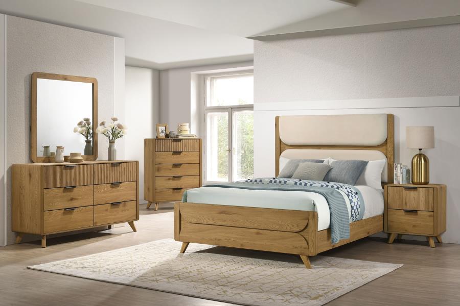 Modal Additional Images for Bennett 2-drawer Bedroom Nightstand Bedside Table Light Oak