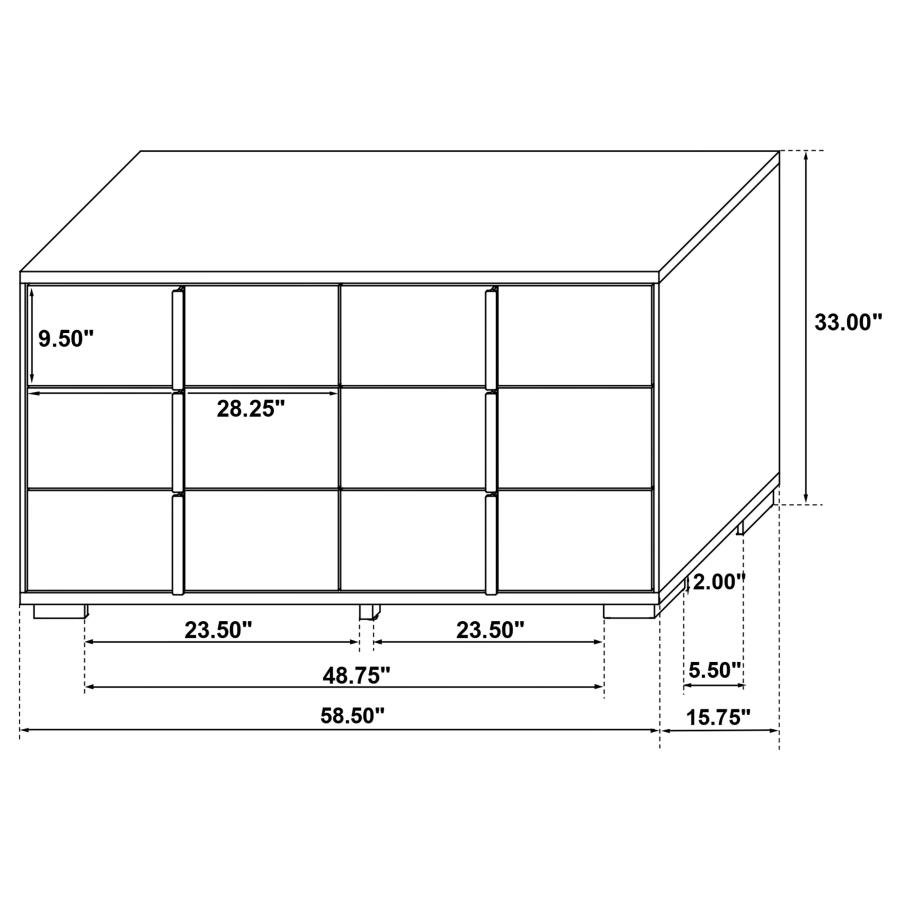 (image for) Marceline 5-piece Eastern King Bedroom Set White