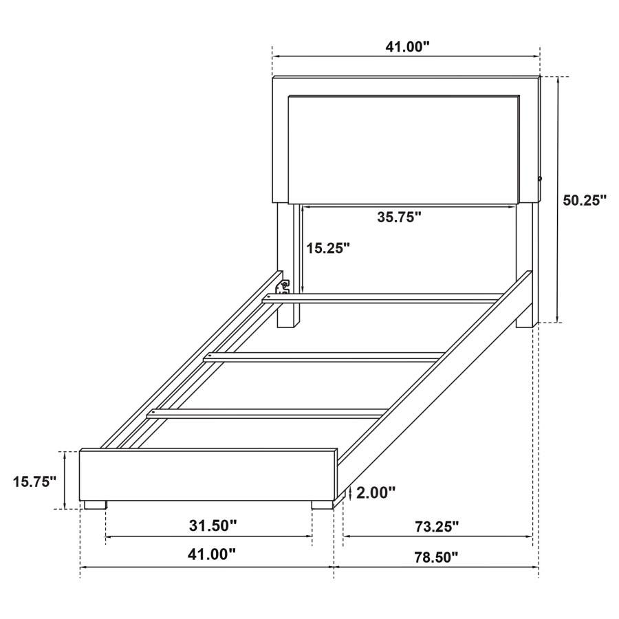 (image for) Marceline 4-piece Twin Bedroom Set White