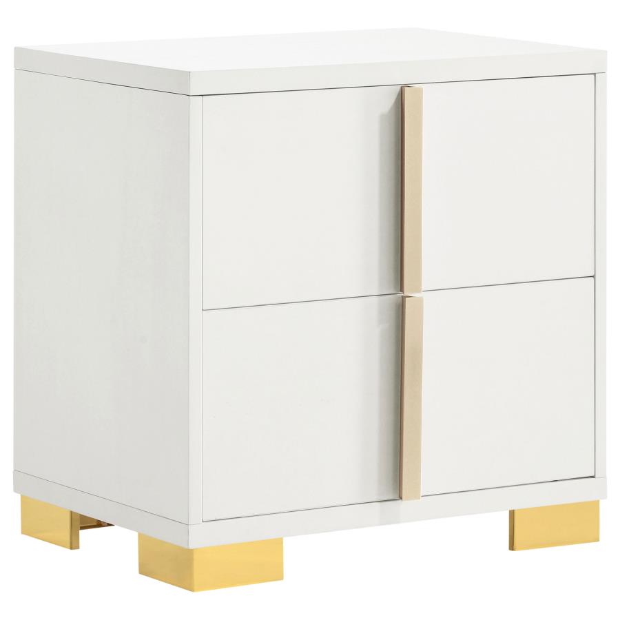 (image for) Marceline 2-drawer Nightstand White - Click Image to Close