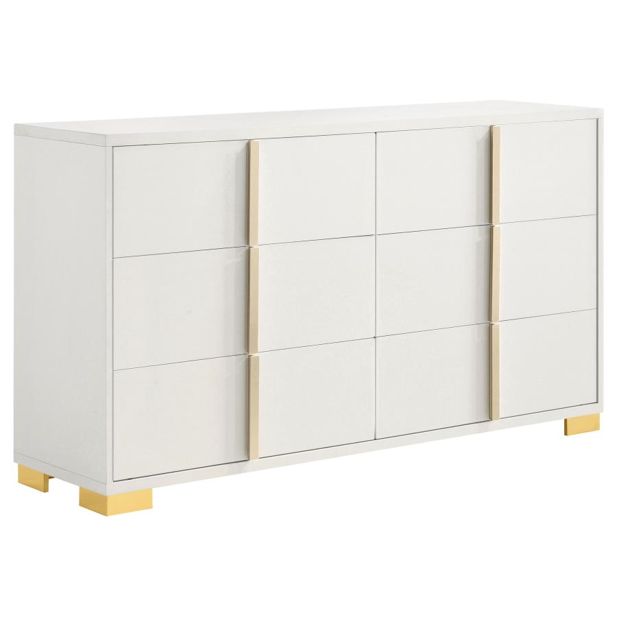 (image for) Marceline 6-drawer Dresser White - Click Image to Close