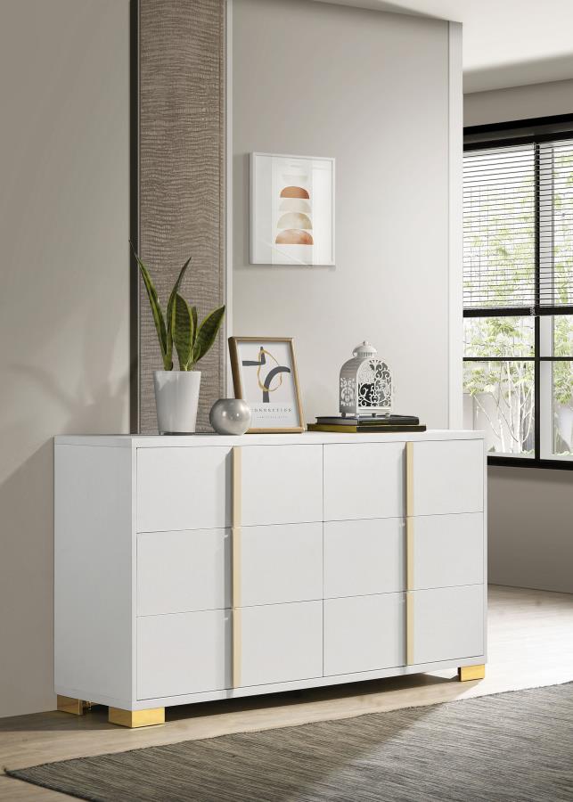 (image for) Marceline 6-drawer Dresser White