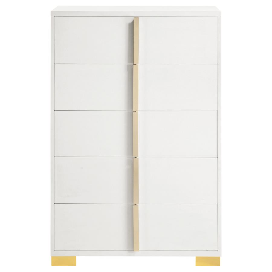 (image for) Marceline 5-drawer Bedroom Chest White