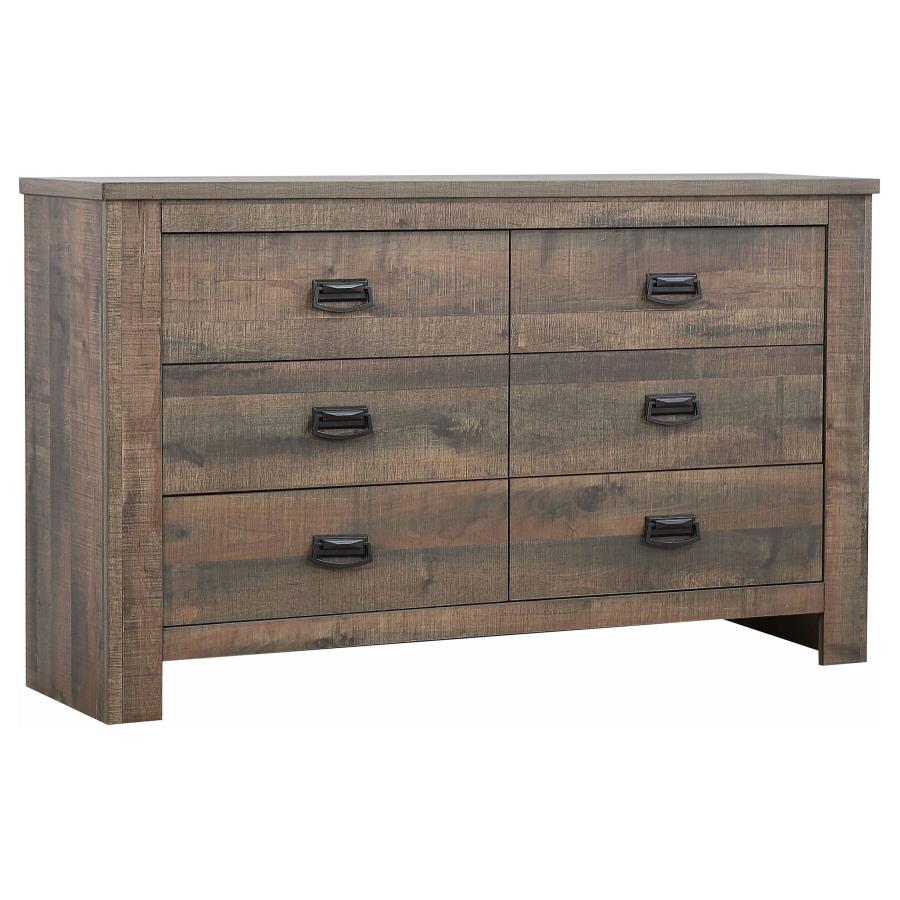 (image for) Frederick 5-piece Queen Bedroom Set Weathered Oak