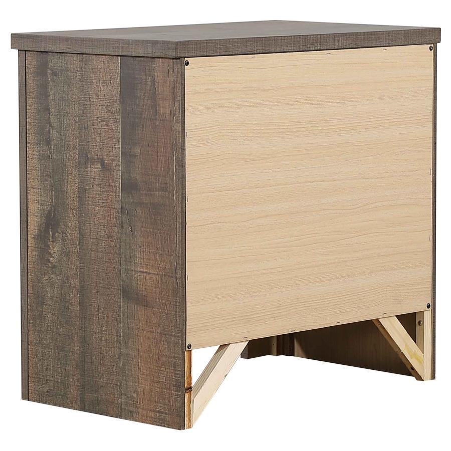 (image for) Frederick 2-drawer Nightstand Weathered Oak