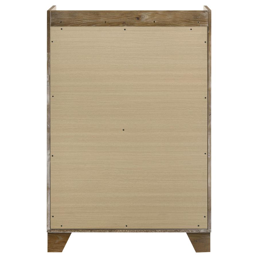 Henderson 5-drawer Bedroom Chest of Drawers Medium Oak