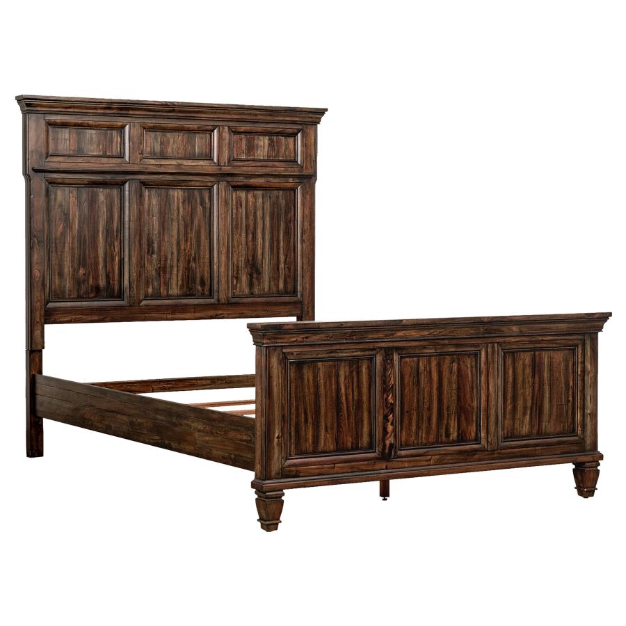 (image for) Avenue 4-piece Eastern King Bedroom Set Weathered Brown