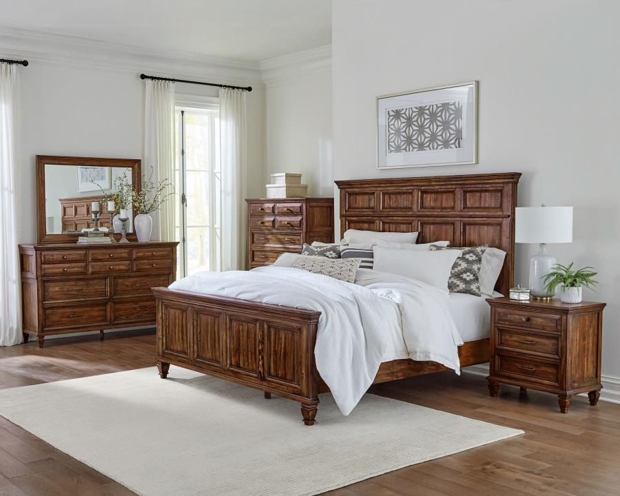 (image for) Avenue 5-piece Eastern King Bedroom Set Weathered Brown - Click Image to Close