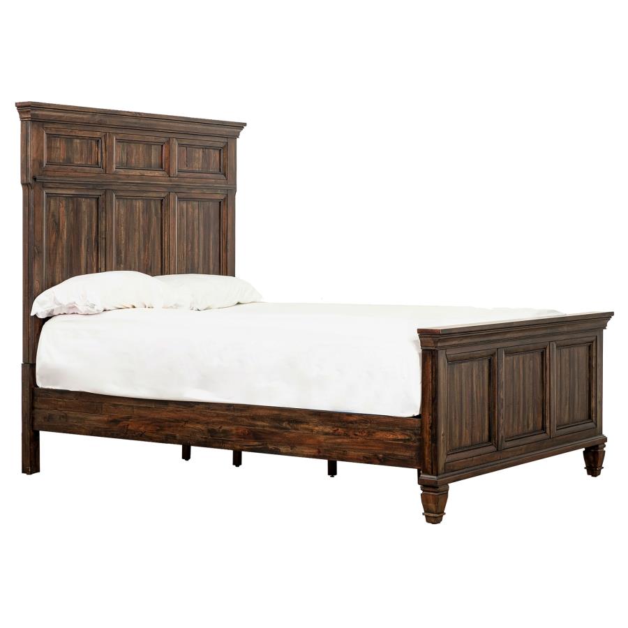 (image for) Avenue Wood Eastern King Panel Bed Weathered Burnished Brown