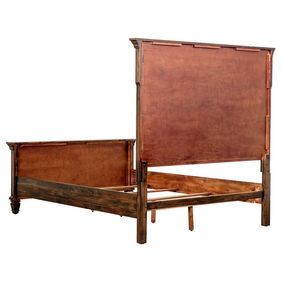 (image for) Avenue Wood Eastern King Panel Bed Weathered Burnished Brown