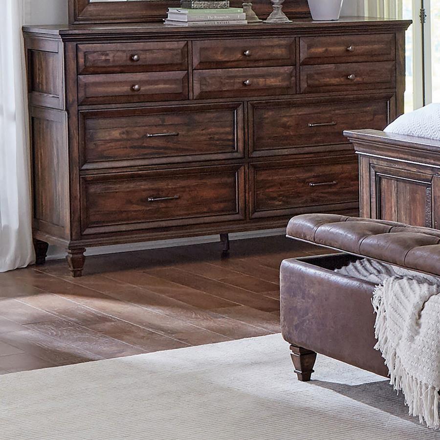 (image for) Avenue 8-drawer Dresser Weathered Burnished Brown