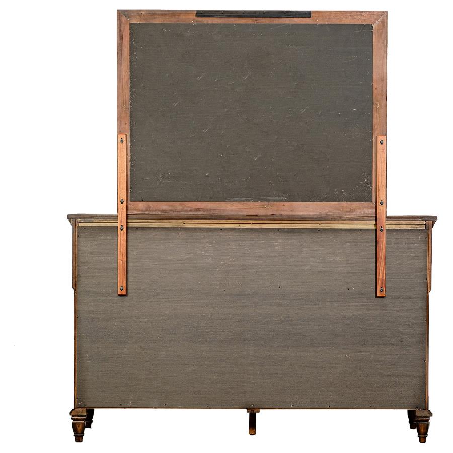 (image for) Avenue 8-drawer Dresser and Mirror Weathered Burnished Brown