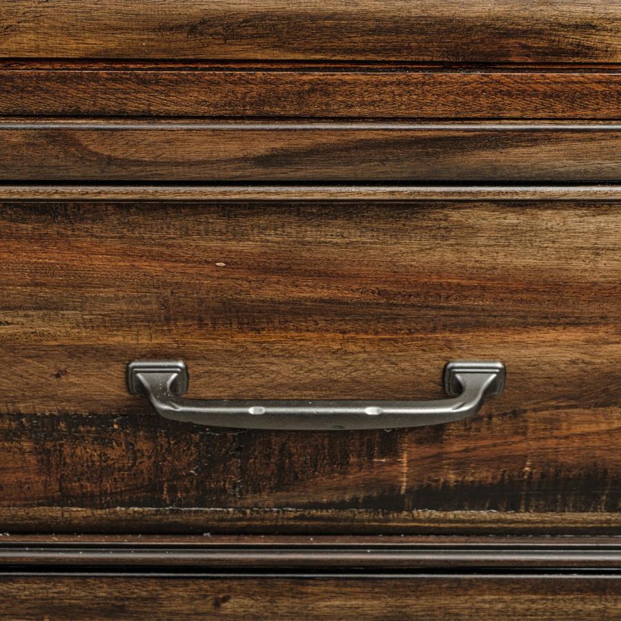 (image for) Avenue 8-drawer Dresser with Mirror Weathered Burnished Brown