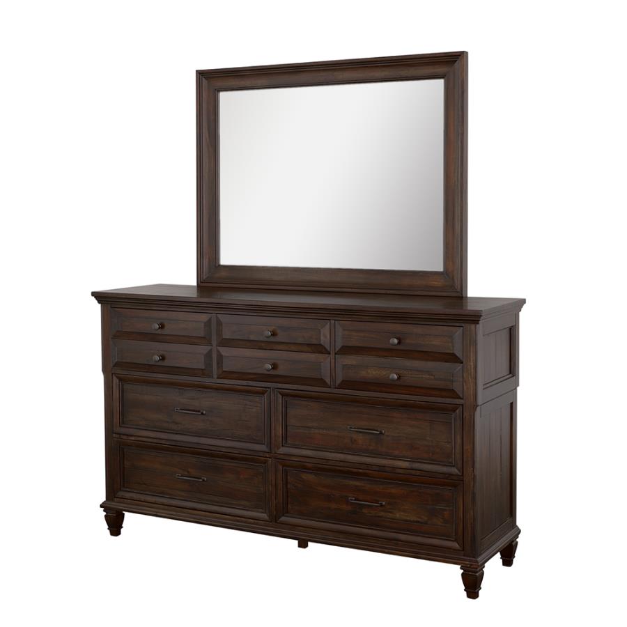 (image for) Avenue Dresser Mirror Weathered Burnished Brown