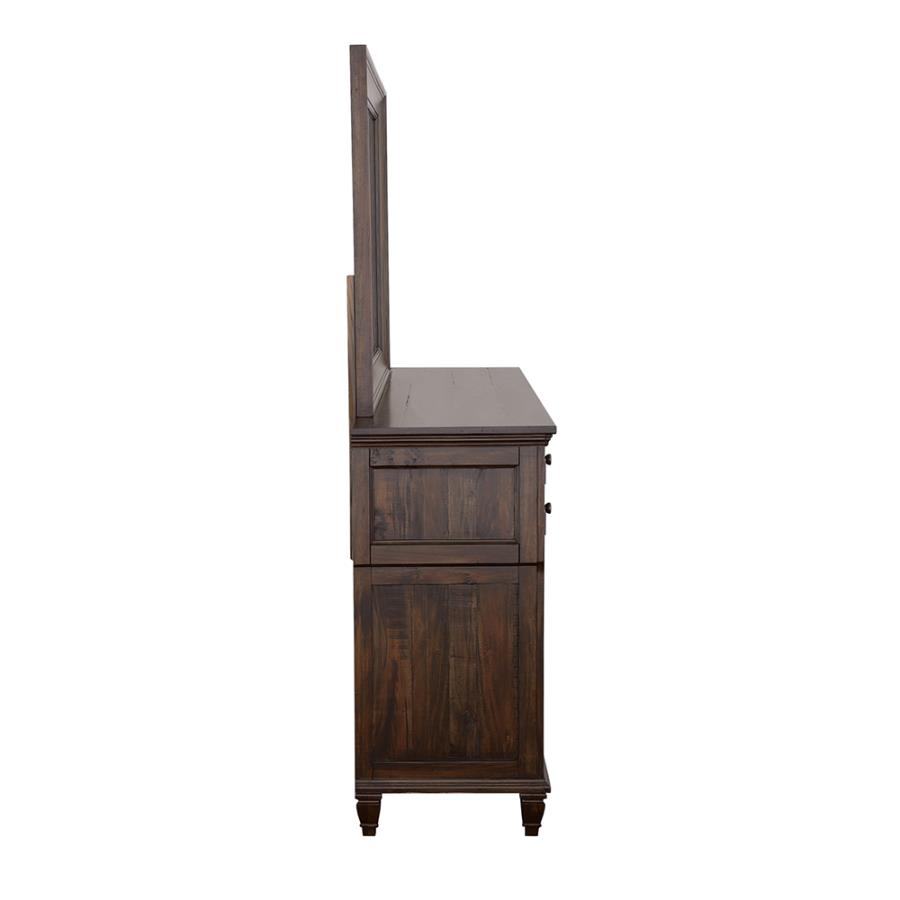 (image for) Avenue Dresser Mirror Weathered Burnished Brown