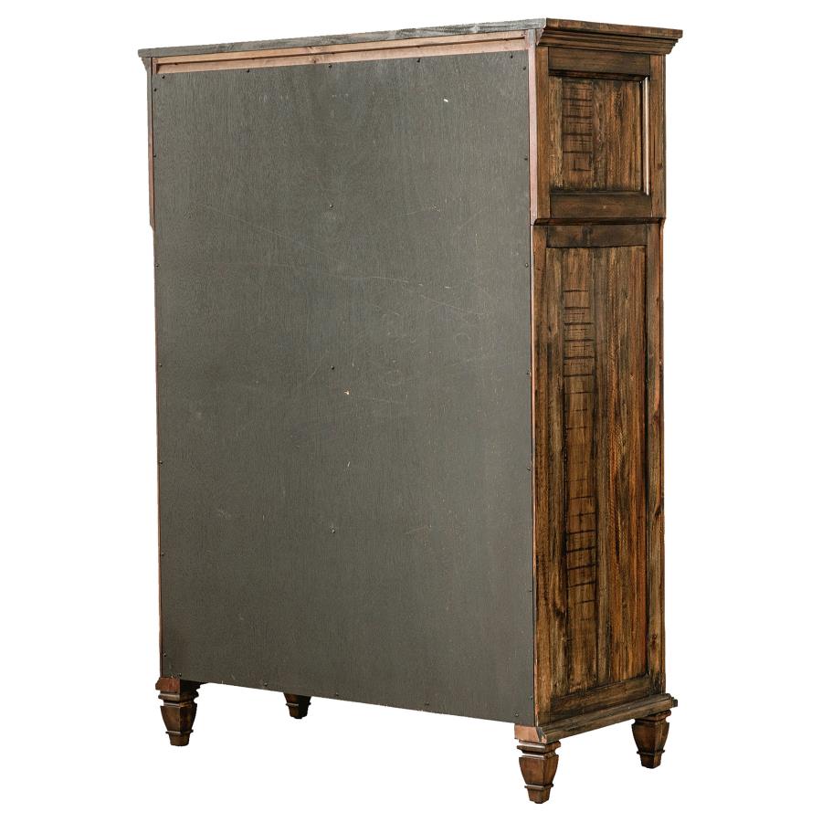 (image for) Avenue 8-drawer Bedroom Chest Weathered Burnished Brown