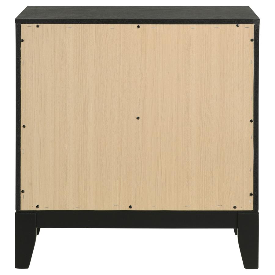 (image for) Valencia 2-drawer Nightstand Black