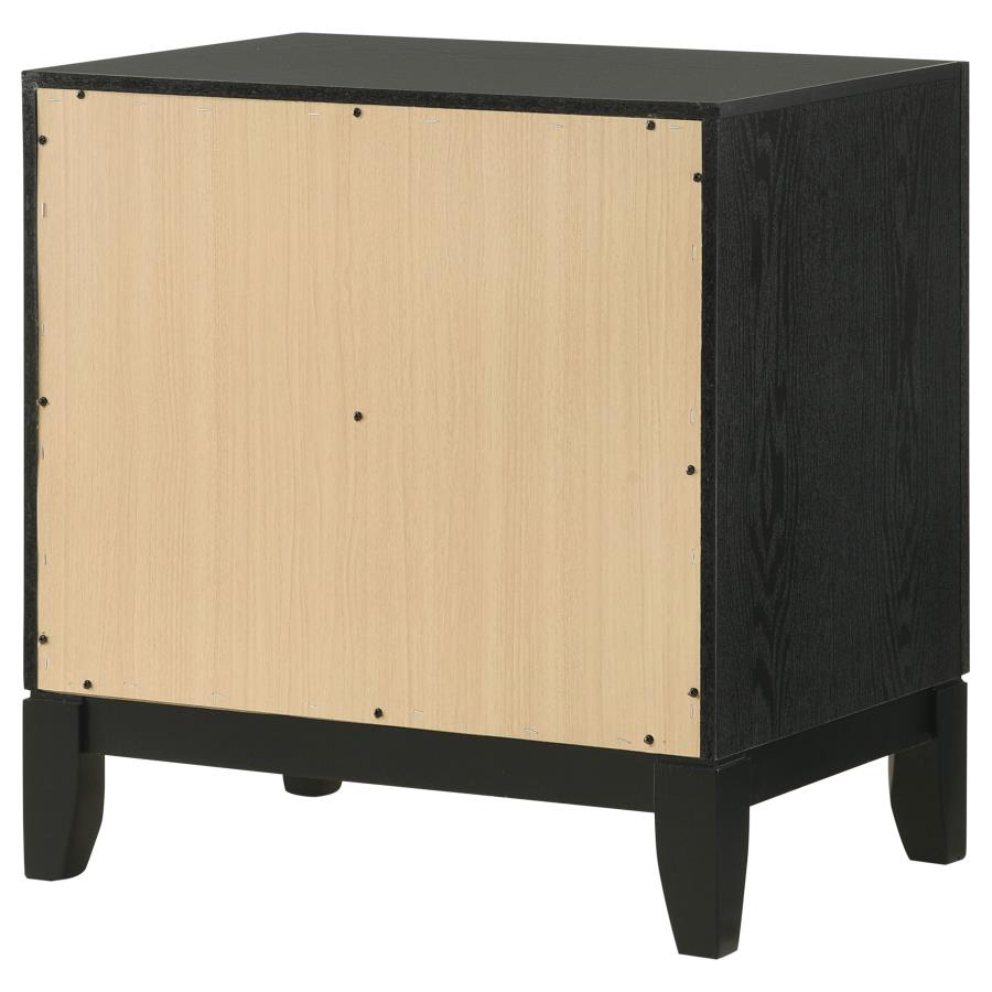 (image for) Valencia 2-drawer Nightstand Black