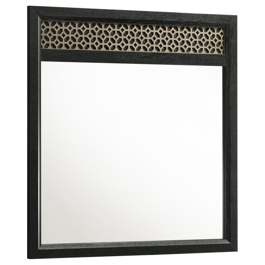 (image for) Valencia Dresser Mirror Black - Click Image to Close