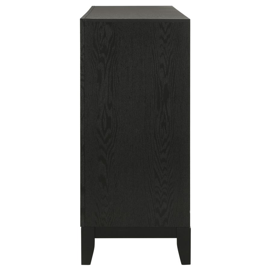 (image for) Valencia 5-drawer Bedroom Chest Black