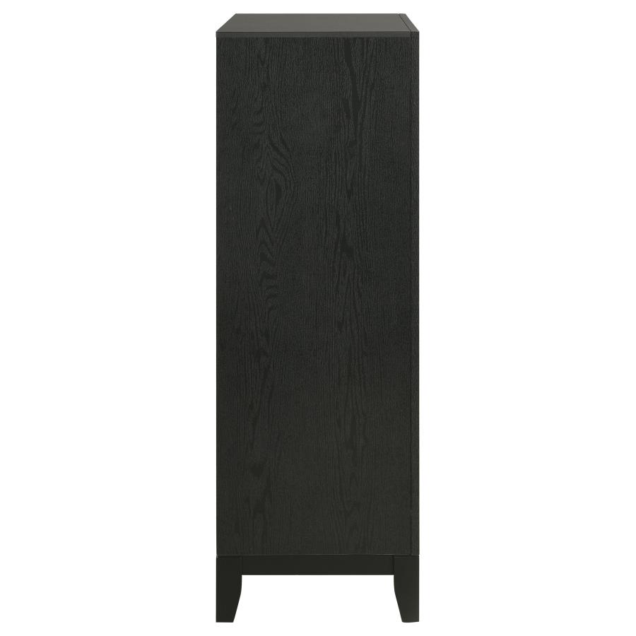 (image for) Valencia 5-drawer Bedroom Chest Black