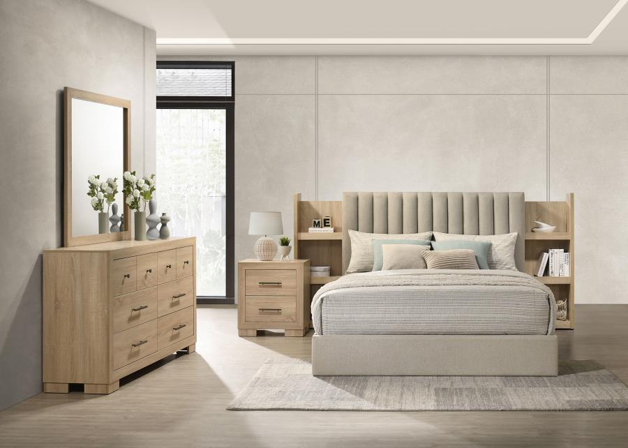 (image for) Arielle 4-piece Queen Bedroom Set Light Oak