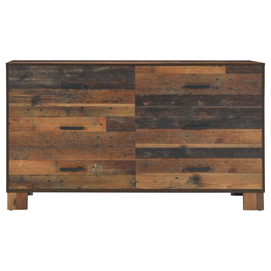 (image for) Sidney 6-drawer Dresser Rustic Pine