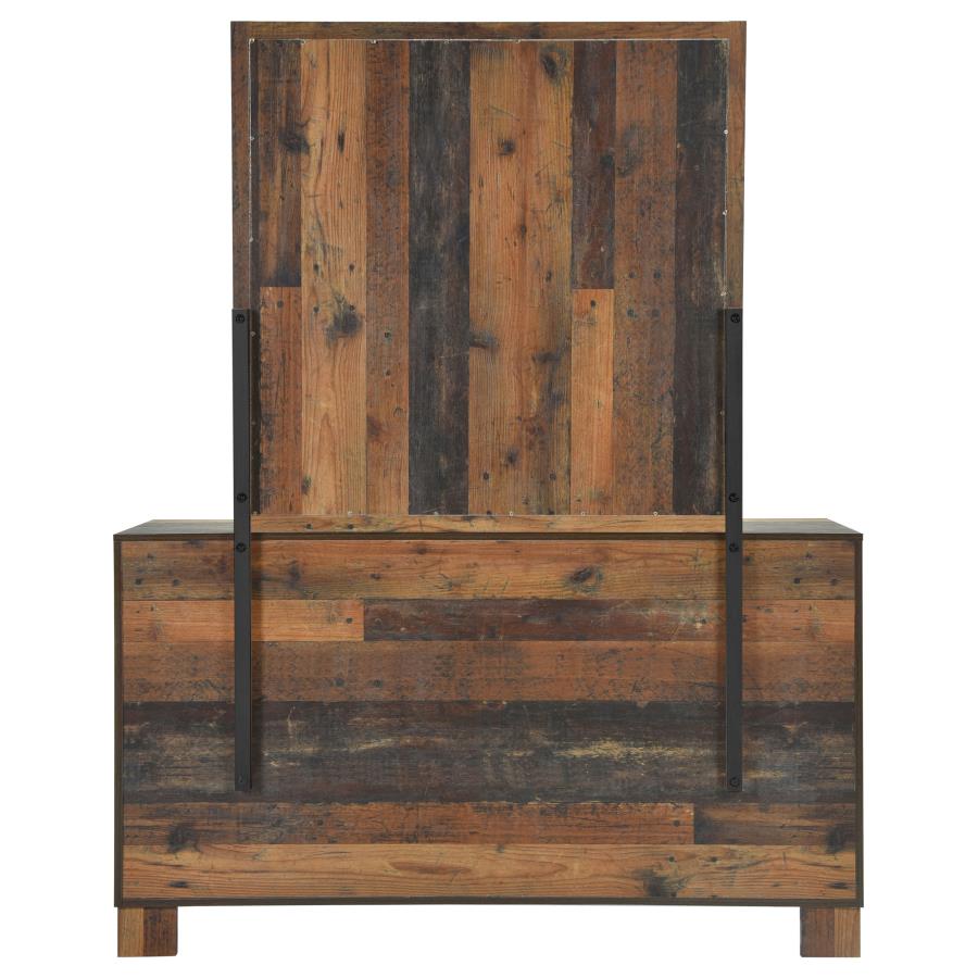 (image for) Sidney 6-drawer Dresser with Mirror Rustic Pine