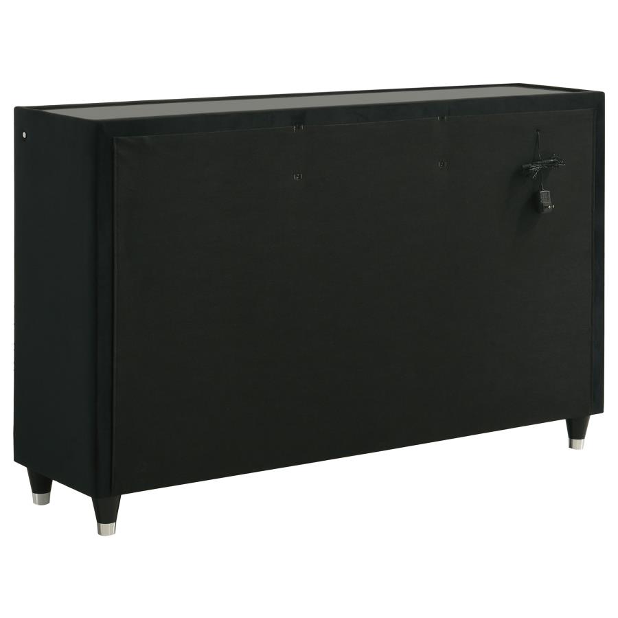 Lorient 4-piece Eastern King Bedroom Set Black