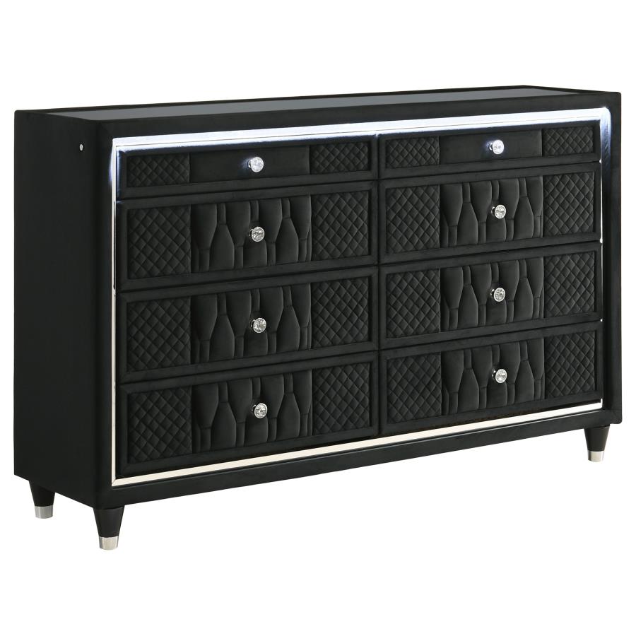 Lorient 5-piece Eastern King Bedroom Set Black