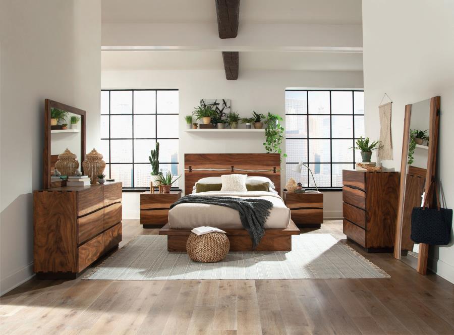 (image for) Winslow 5-piece Eastern King Bedroom Set Smokey Walnut - Click Image to Close